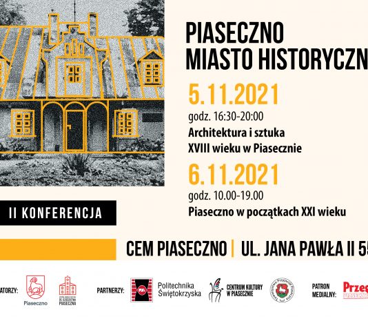 Banner Konferencja historyczna Piaseczno miasto historyczne