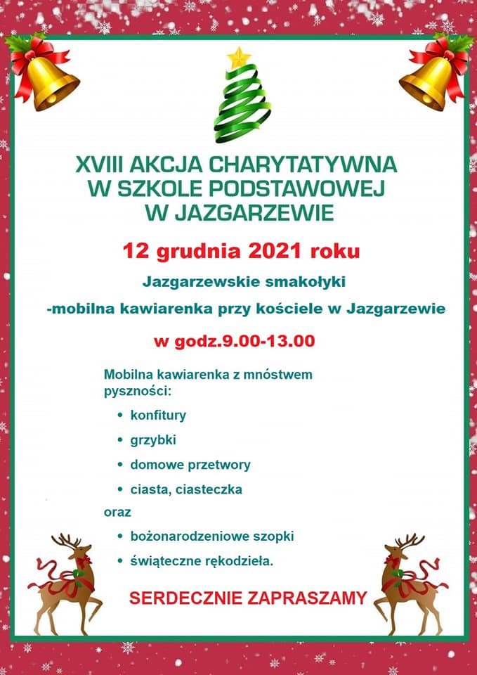 Jazgarzewskie smakołyki – XVIII akcja charytatywna w Szkole Podstawowej w Jazgarzewie