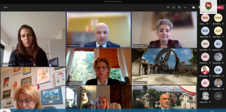 Zrzut ekranu XLVI sesja online Rady Miejskiej w Piasecznie