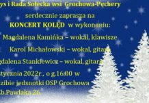 Plakat wydarzenia Koncert kolęd w Grochowej