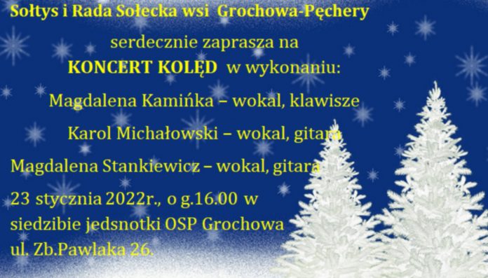Plakat wydarzenia Koncert kolęd w Grochowej