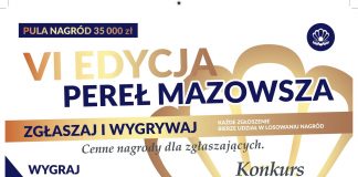 Plakat Konkurs Perły Mazowsza 2021
