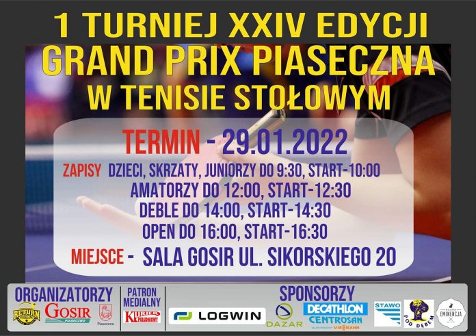 XXIV edycję turnieju Grand Prix Piaseczna