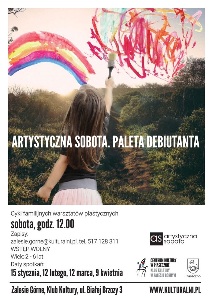Plakat wydarzenia Artystyczna sobota - Paleta Debiutanta w Zalesiu Górnym