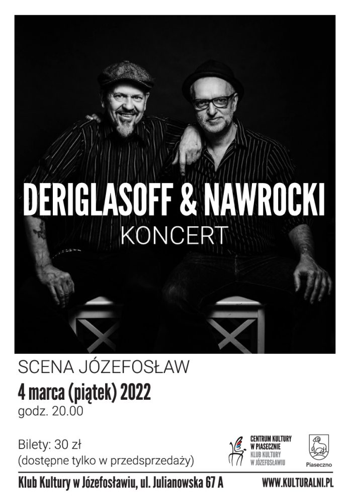Plakat Koncert Deriglasoff & Nawrocki