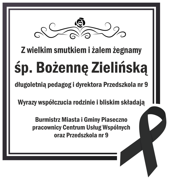 ilustracja kondolencje Bożenna Zielińska