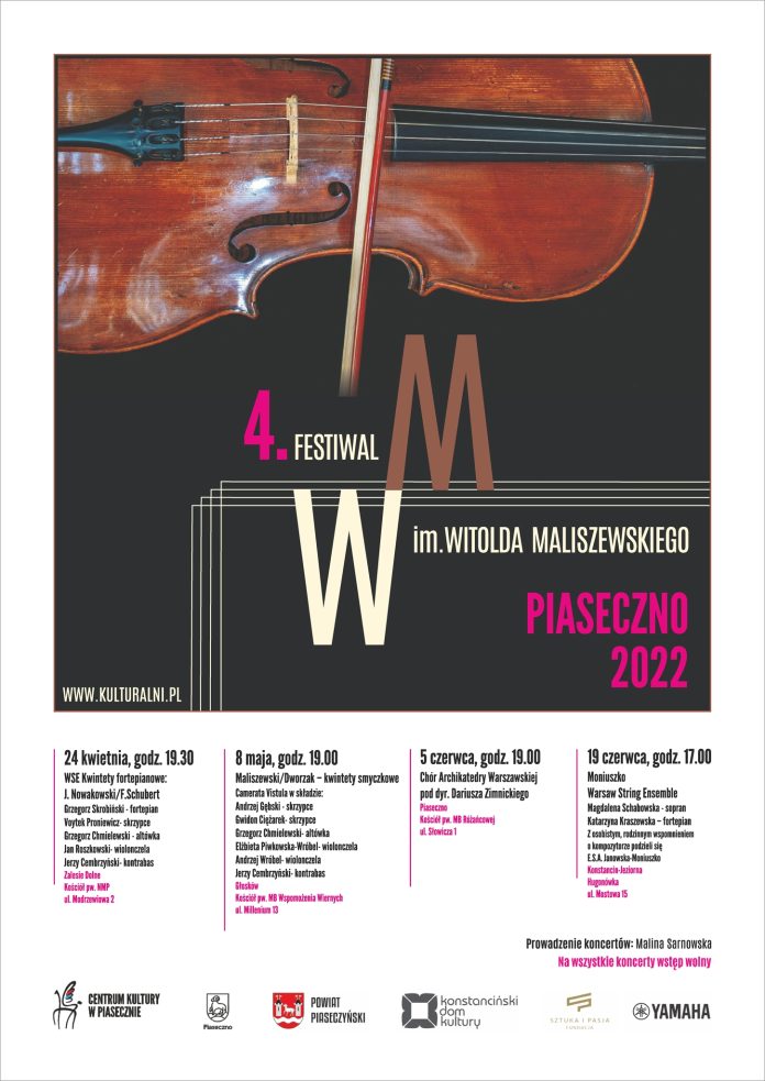 Plakat wydarzenia Festiwal im. Witolda Maliszewskiego