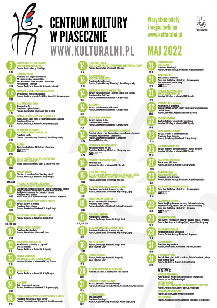 Kulturalny maj 2022 Kulturalny maj 2022
