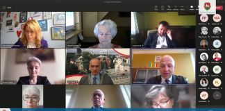 Zrzut ekranu LI sesja online Rady Miejskiej w Piasecznie