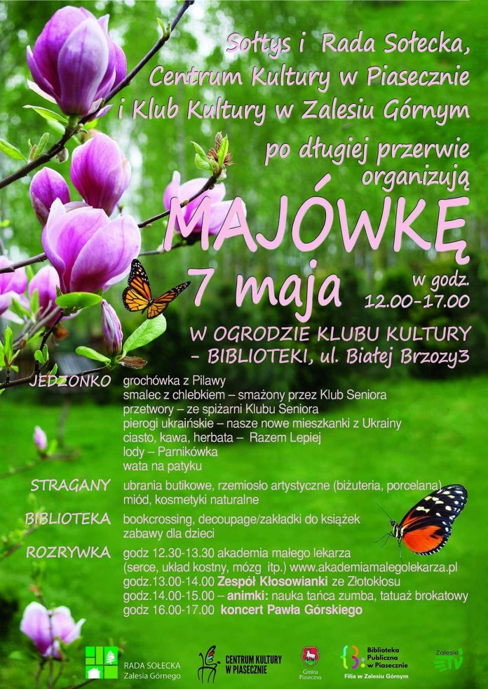 Plakat wydarzenia Majówka w Zalesiu Górnym