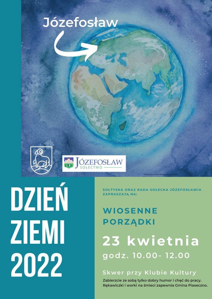 Plakat wydarzenia Sprzątamy swoje małe podwórko - Dzień Ziemi w Józefosławiu 2022