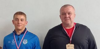 Antoni Tretter ze złotym medalem Mistrzostw Polski U-15 w Zapasach