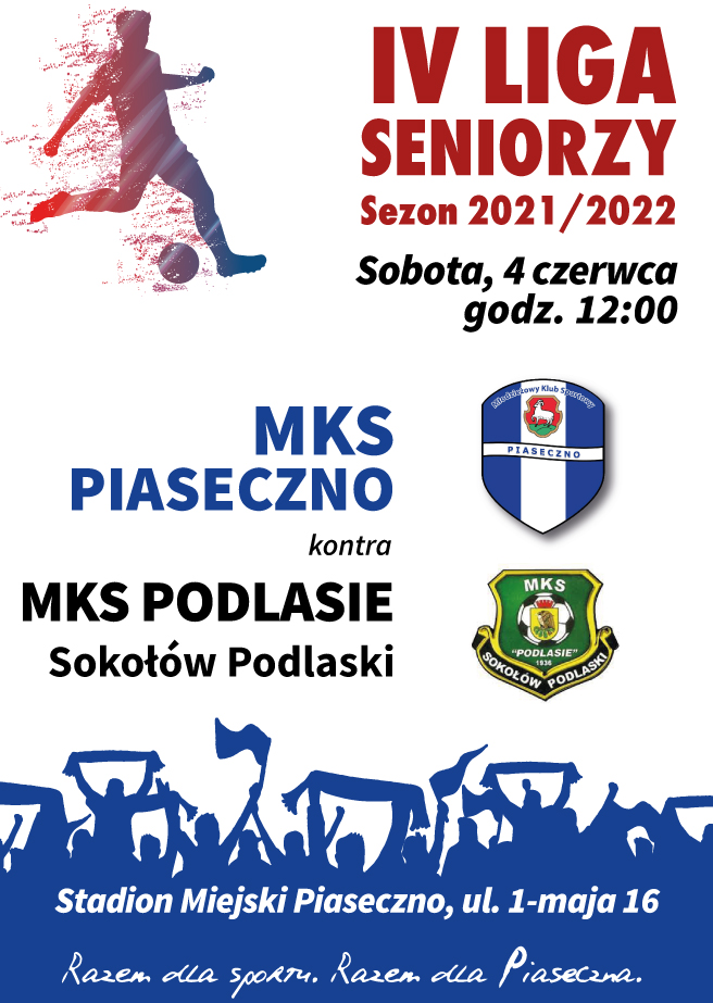 Plakat Mecz MKS Piaseczno vs. MKS Podlasie Sokołów Podlaski
