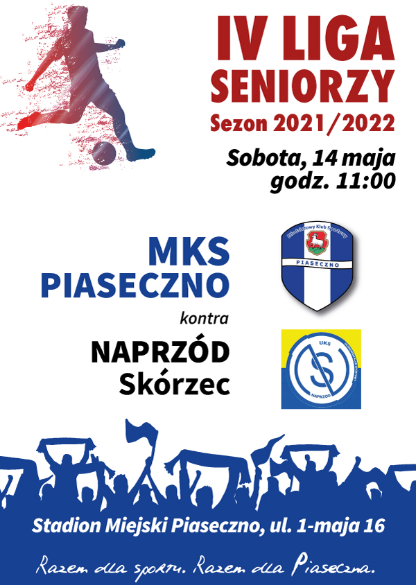 Plakat wydarzenia MKS Piaseczno zagra z Naprzód Skórzec