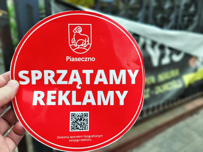 Sprzątamy reklamy na terenie gminy Piaseczno 2022
