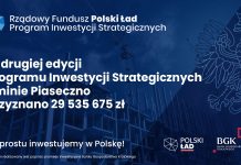 Ponad 29,5 mln dla Piaseczna z Polskiego Ładu. Grafika z informacją o przyznanych środkach.