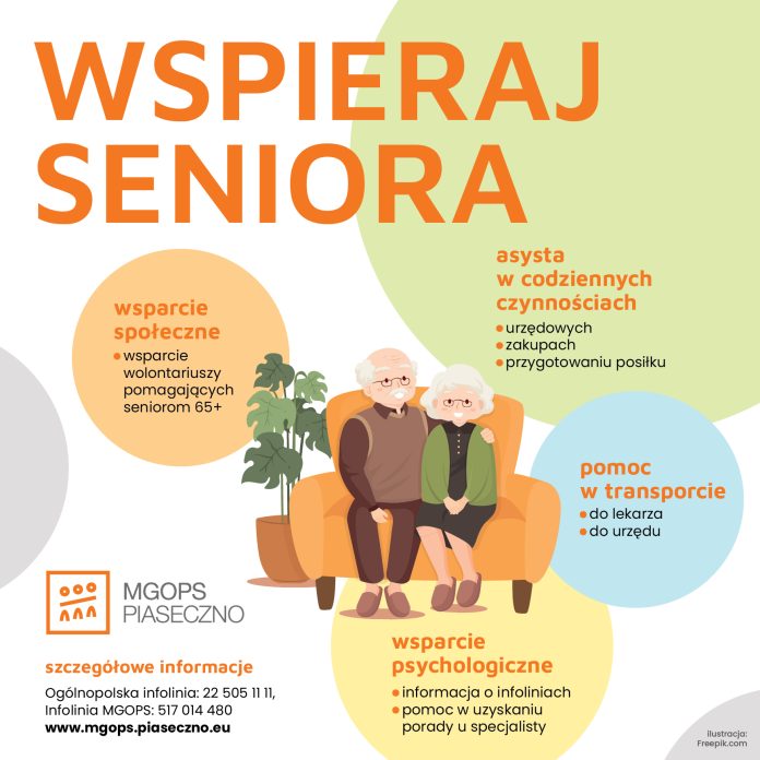 Ilustracja Korpus Wsparcia Seniorów Gminy Piaseczno