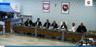 Screen LIII sesja Rady Miejskiej w Piasecznie