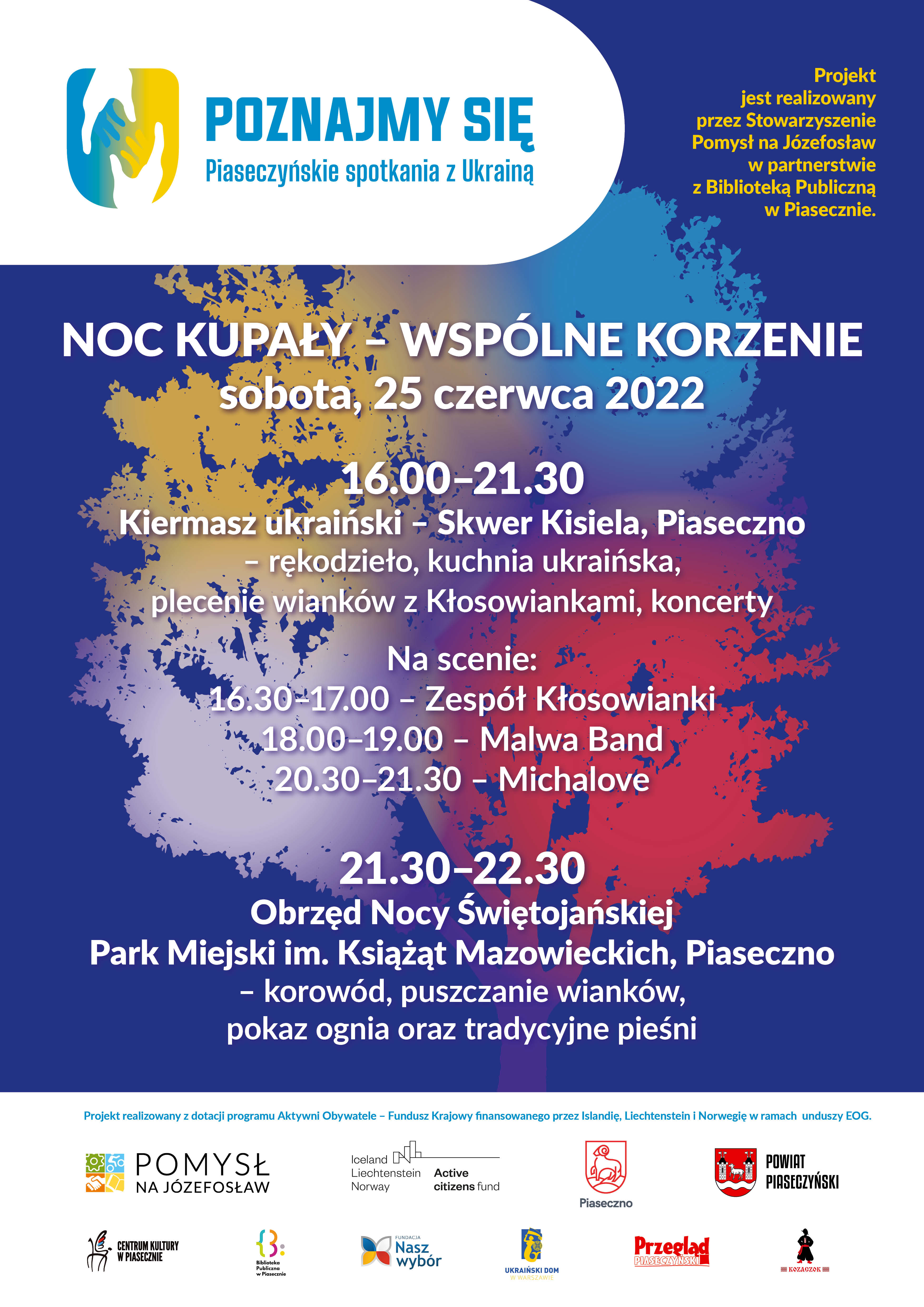 Plakat Noc Kupały w Piasecznie - Wspólne korzenie