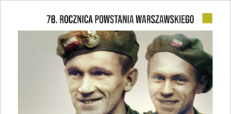 Plakat wydarzenia 78. rocznica Powstania Warszawskiego