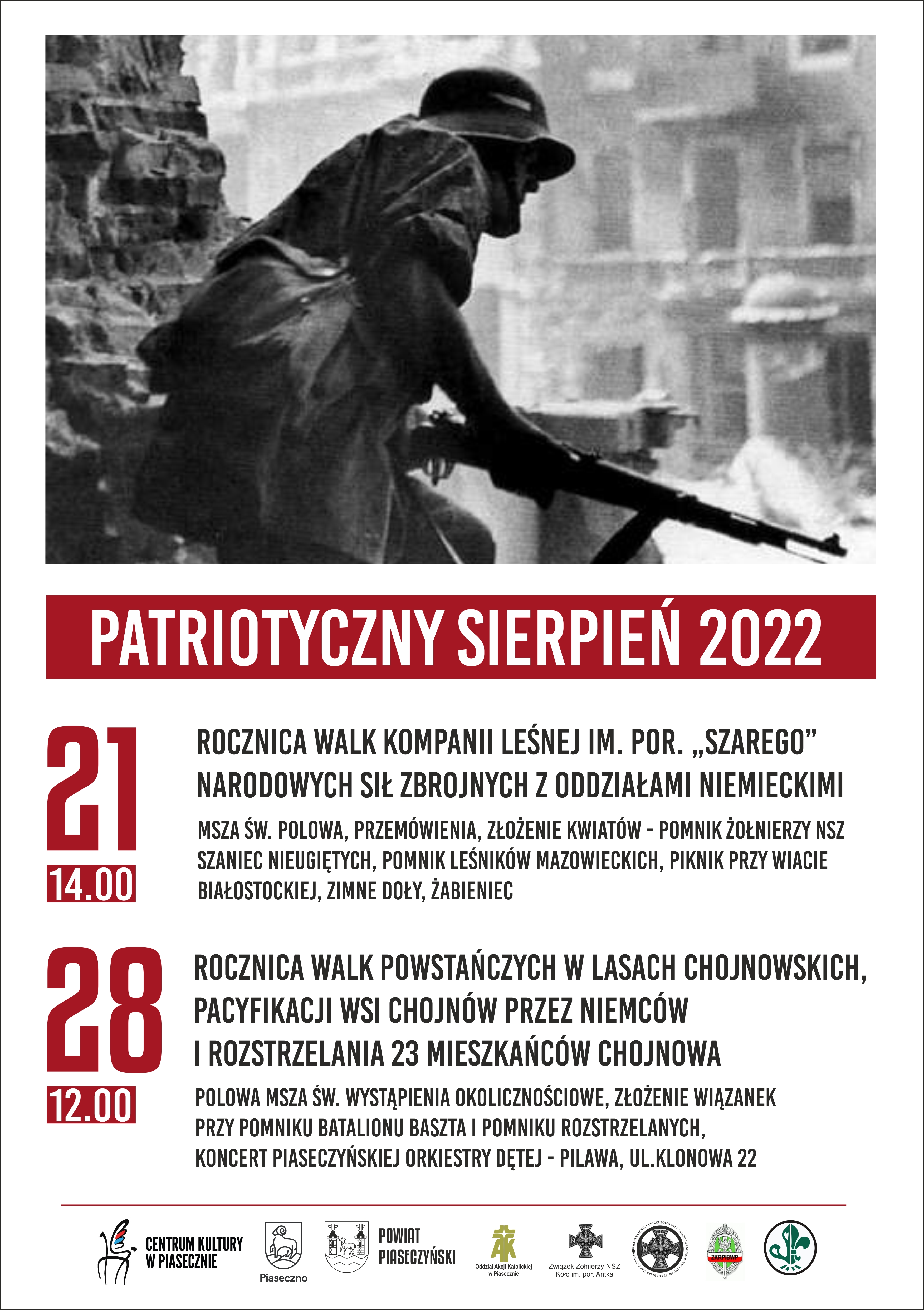 Plakat Patriotyczny Sierpień 2022