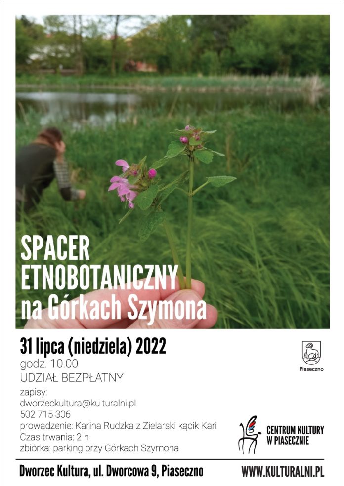 Plakat Spacer etnobotaniczny na Górkach Szymona