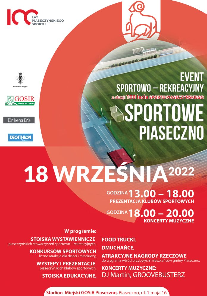 Sportowe Piaseczno - event sportowo rekreacyjny, 18 września 2022 - Stadion Miejski w Piasecznie