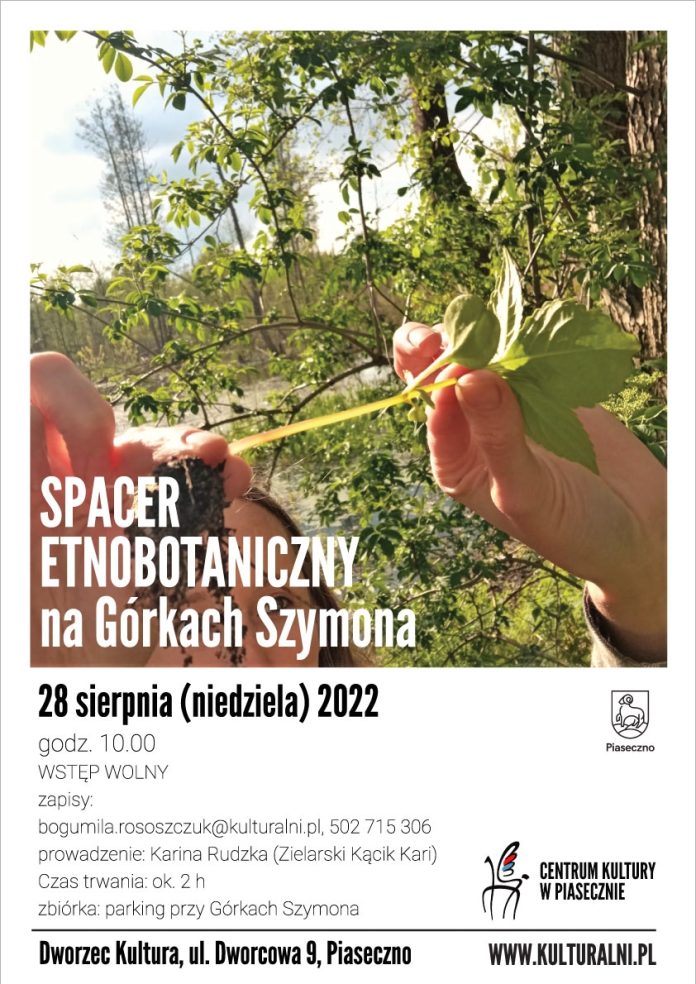 Plakat wydarzenia Spacer etnograficzny na Górkach Szymona
