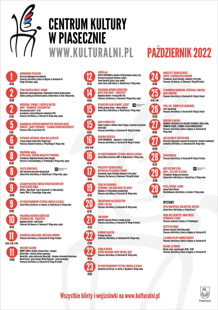 Kulturalny październik 2022 Kulturalny październik 2022