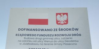Dofinansowanie RFRD na budowę drogi gminnej w Piasecznie