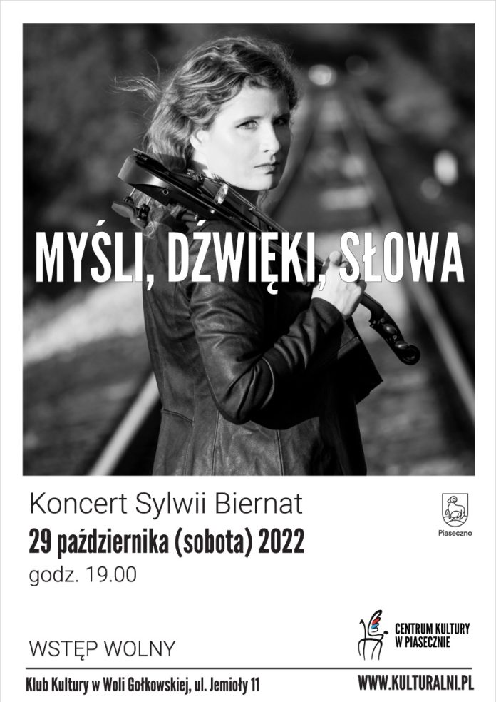 Plakat koncert Sylwii Biernat w Woli Gołkowskiej