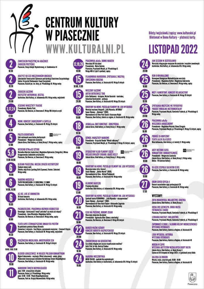 Kulturalny listopad 2022 Kulturalny listopad 2022