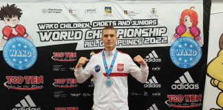 Jan Bocheński v-ce Mistrz Świata juniorów młodszych w formule Full contact w kat. wag. -67kg