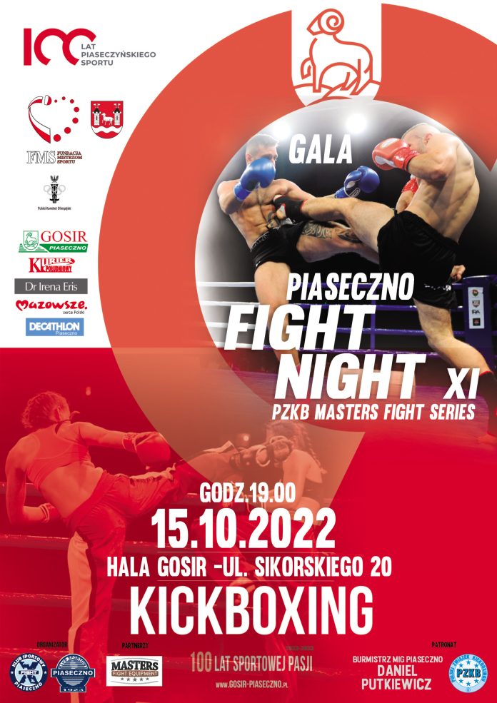 Plakat Gala Kickboxingu Piaseczno Fight Night 11