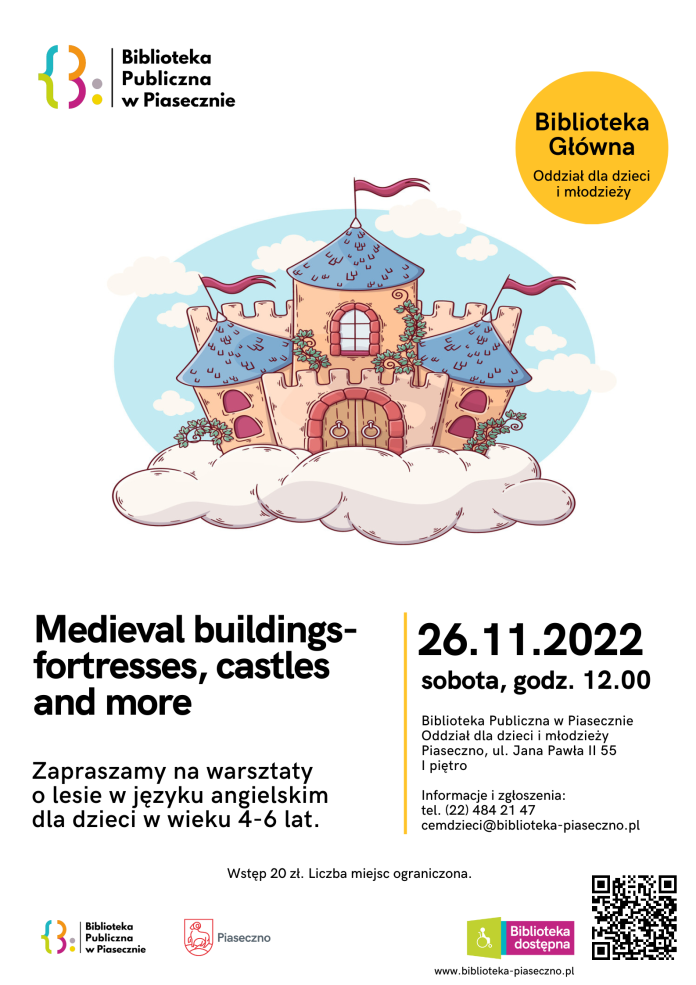 Warsztaty w języku angielskim – Medieval buildings – fortresses, castles and more – grupa młodsza