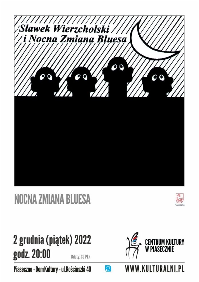 Plakat Nocna Zmiana Bluesa w Piasecznie
