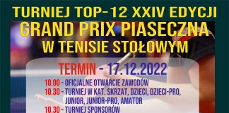 Grand Prix Piaseczna - finałowy turniej TOP-12, 17.12.2022r.