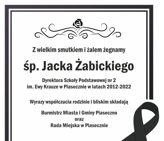 Ilustracja. Pożegnanie Jacka Żabickiego