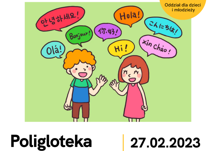 Na plakacie dzieci witające się w różnych językach