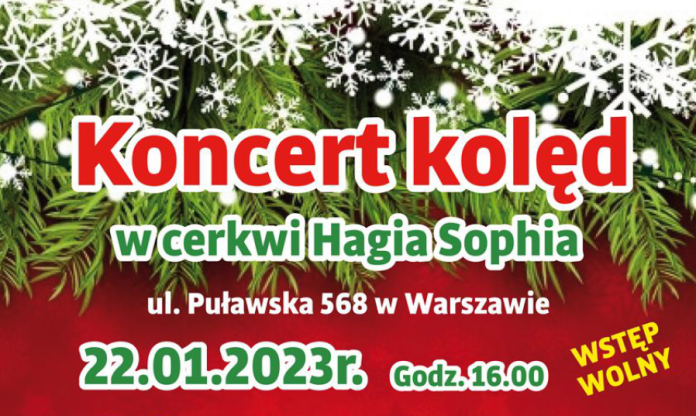 Koncert kolęd w cerkwi Hagia Sophia