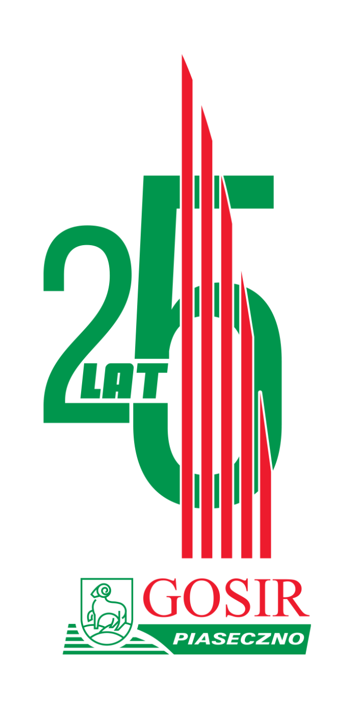 Nagrody i wyróżnienia Burmistrza Miasta i Gminy Piaseczno za wyniki sportowe oraz działalność sportową w 2022 roku logo 25 lat GOSiR Piaseczno