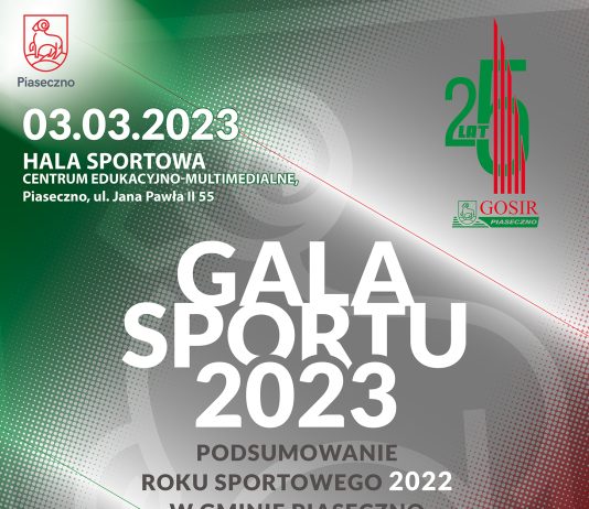 Gala Sportu 2023 – podsumowanie sportowego roku 2022 w gminie Piaseczno