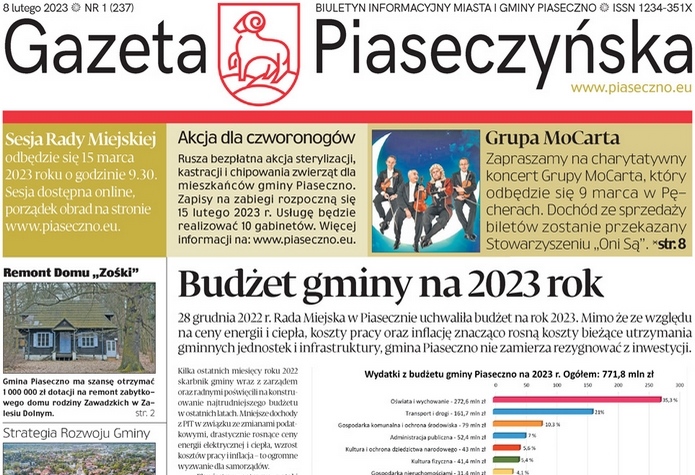 Gazeta Piaseczyńska nr 1/2023