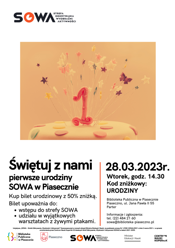 Pierwsze urodziny SOWA w Piasecznie – Zapraszamy!