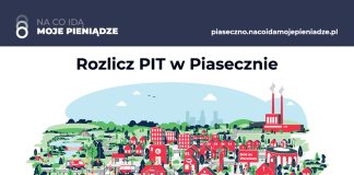 Plakat Rozlicz PIT w Piasecznie