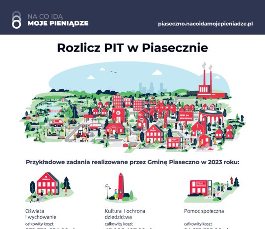 Plakat Rozlicz PIT w Piasecznie