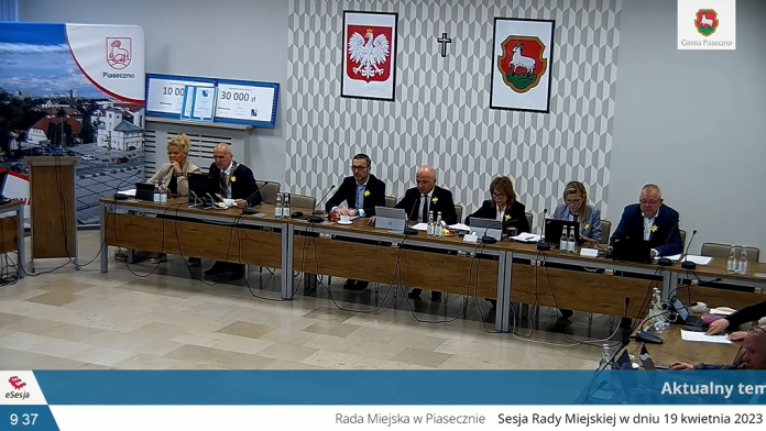 LXIX sesja Rady Miejskiej w Piasecznie
