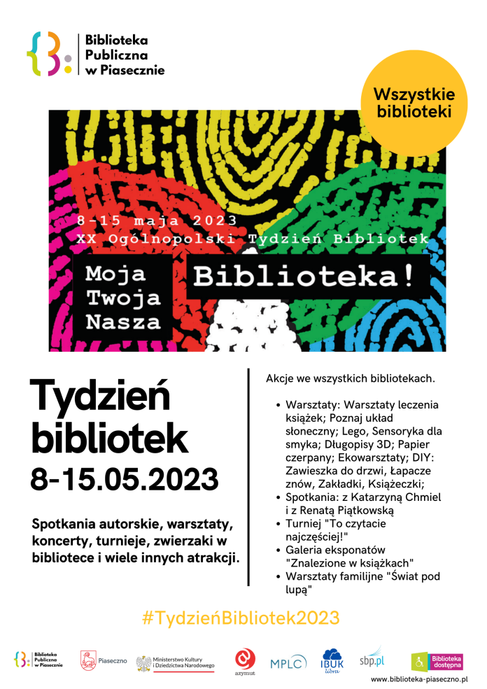plakat Tydzień Bibliotek 2023