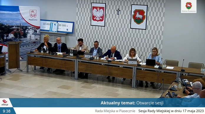 LXX sesja Rady Miejskiej w Piasecznie