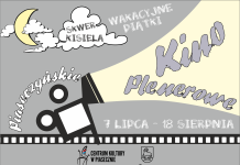 Ilustracja Piaseczyńskie Kino Plenerowe skwer Kisiela 2023